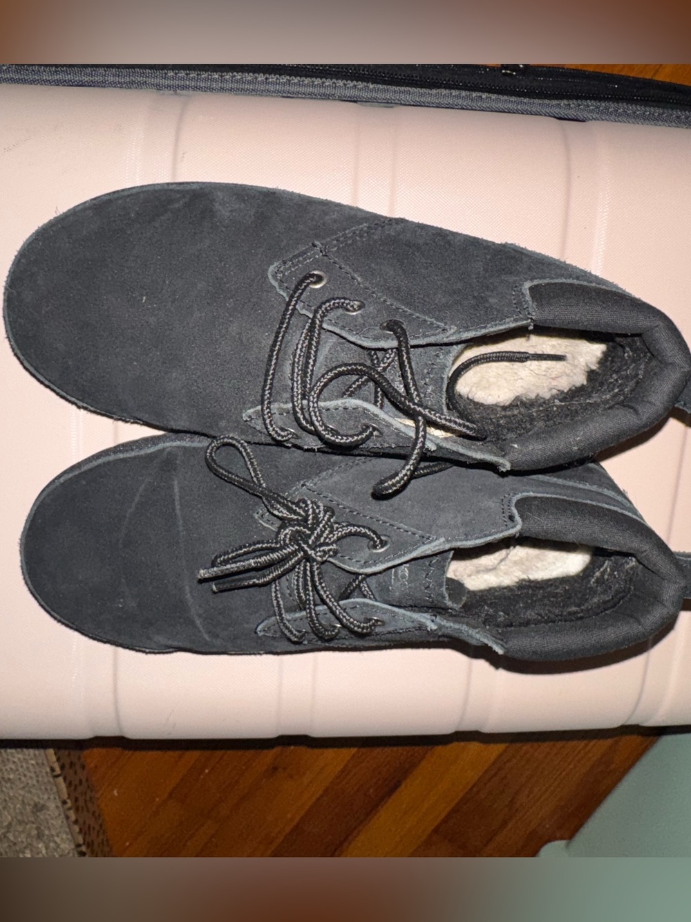 Women’s Black Suede Lace-Up Koolaburra Slippers